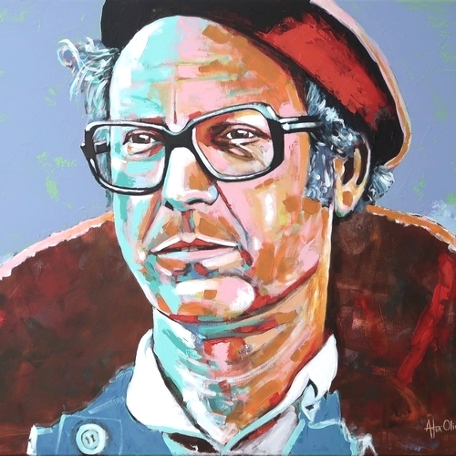 Retrato de Zeca Afonso, Pintura de Artur Oliveira