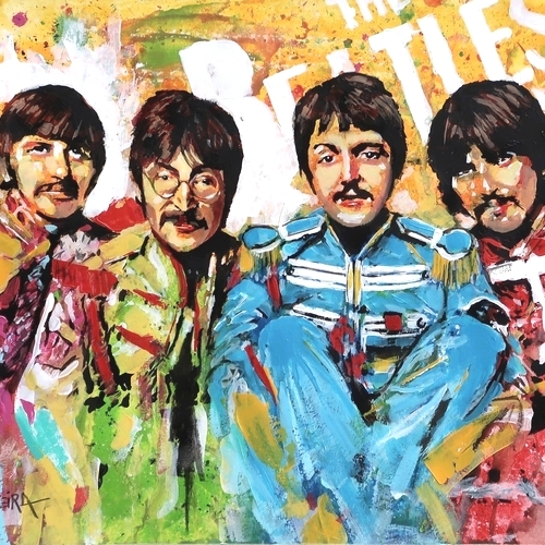 the beatles- Pintura de Artur Oliveira