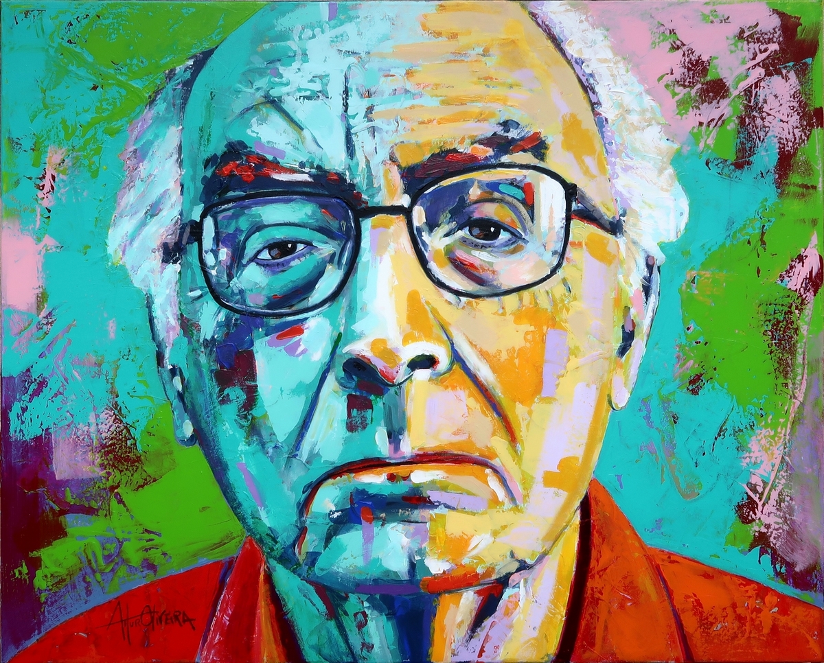 Retrato de Jos Saramago, Pintura de Artur Oliveira