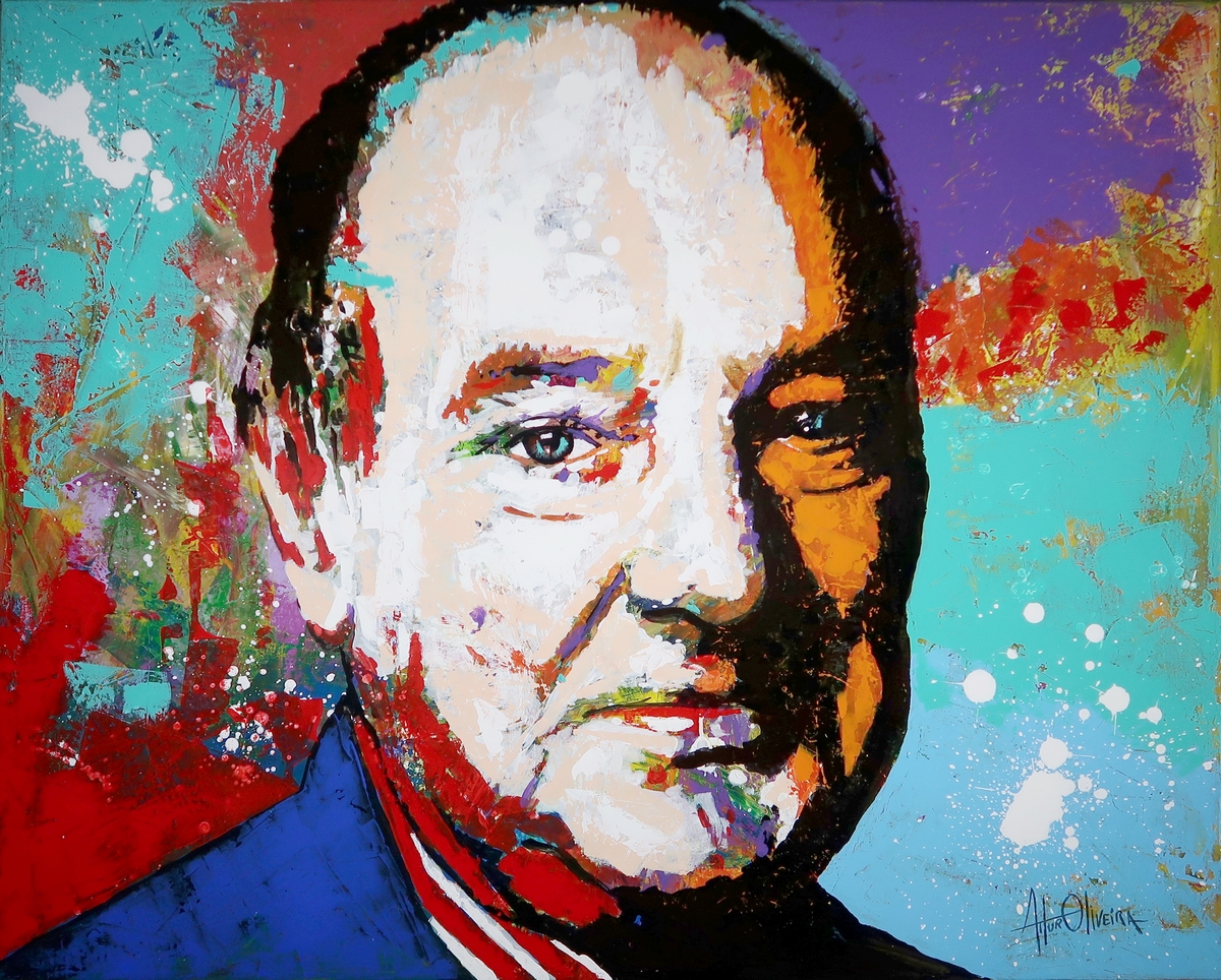 Retrato de Jean Pierre Garnier Malet, Portrait de Jean Pierre Garnier Malet, pintura de Artur Oliveira, Portrait of Jean Pierre Garnier Malet