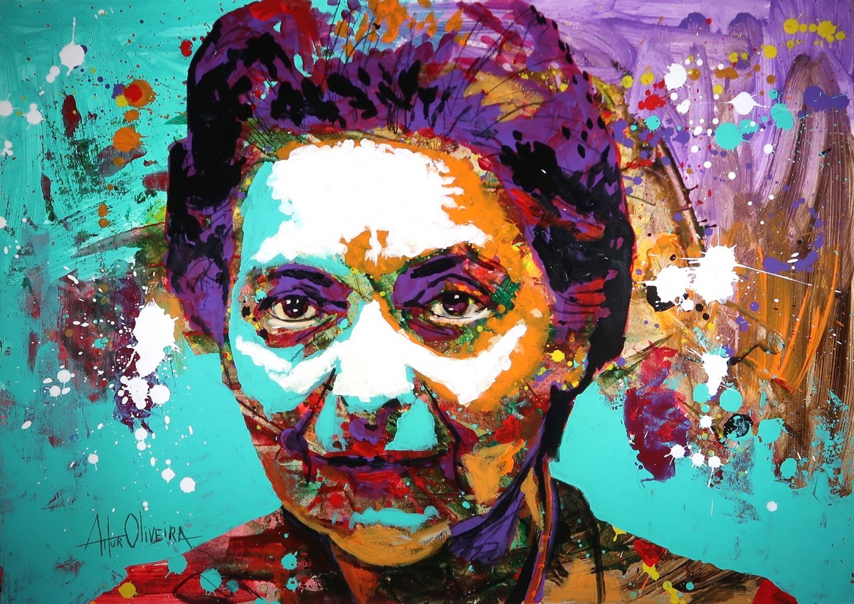 Retrato de Vieira da Silva, Portrait of Vieira da Silva, Maria Helena Vieira da Silva, Fundao Arpad Szenes Vieira da Silva, Pintura de Artur Oliveira