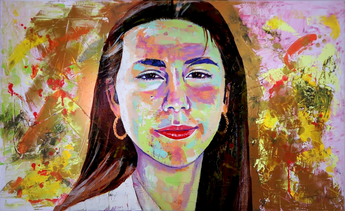 pintura de Artur Oliveira, Retrato de Sofia Oliveira