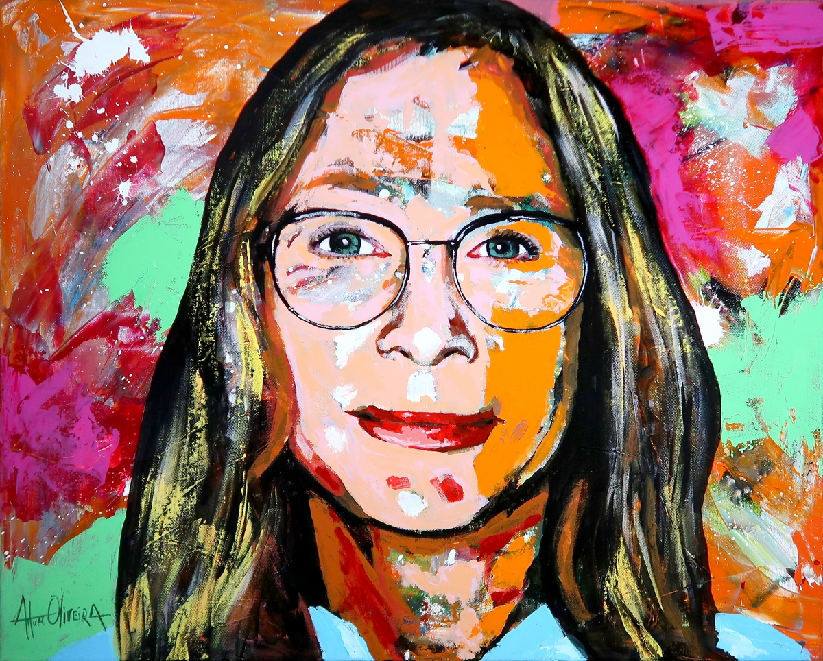 Pintura de Artur Oliveira, Retrato de Sueli Oliveira