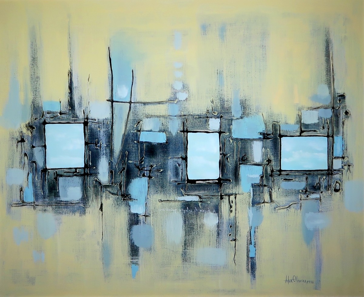 A busca de solues quimricas, Pintura de Artur Oliveira