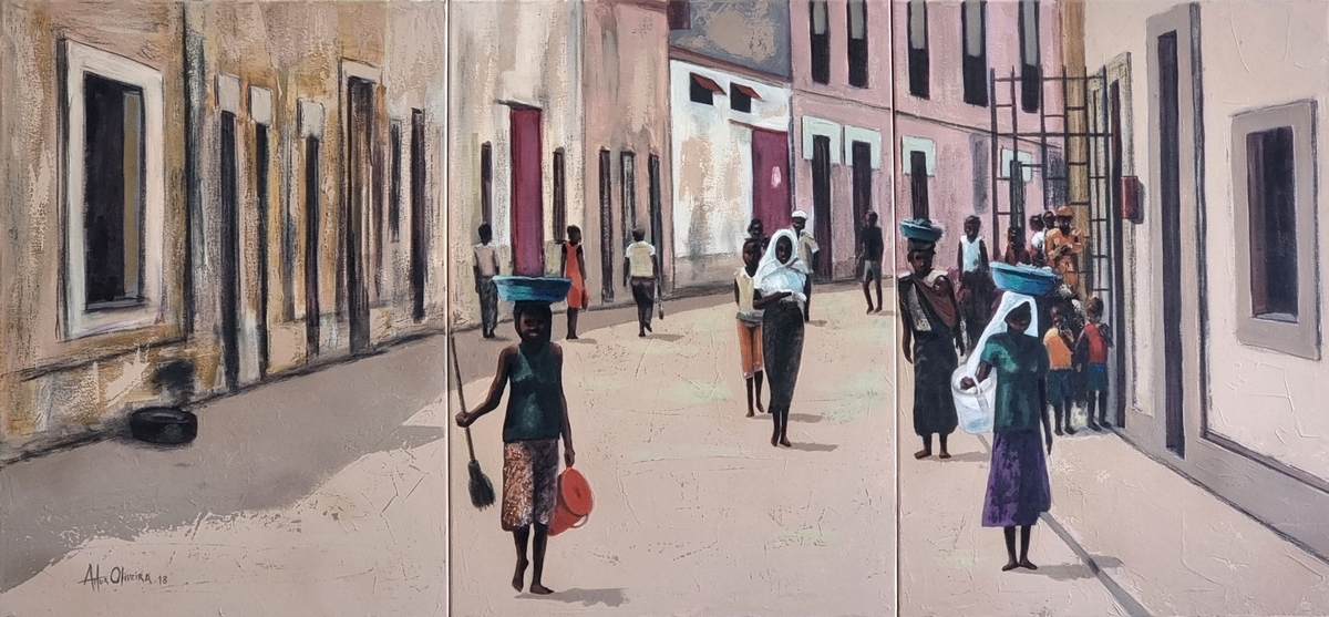 Ilha de Moambique, Pintura de Artur Oliveira