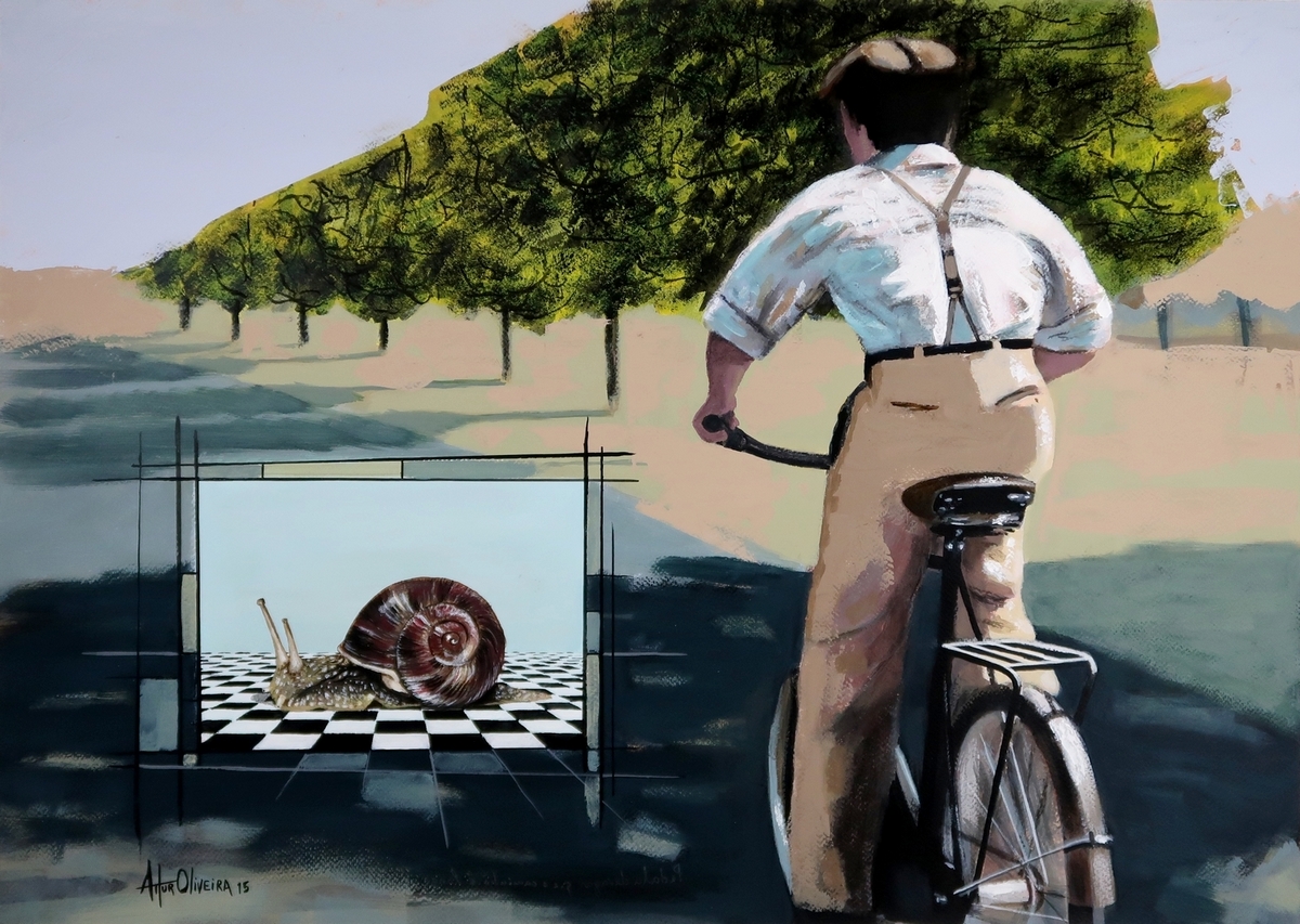 Pedala devagar que o caminho e longo