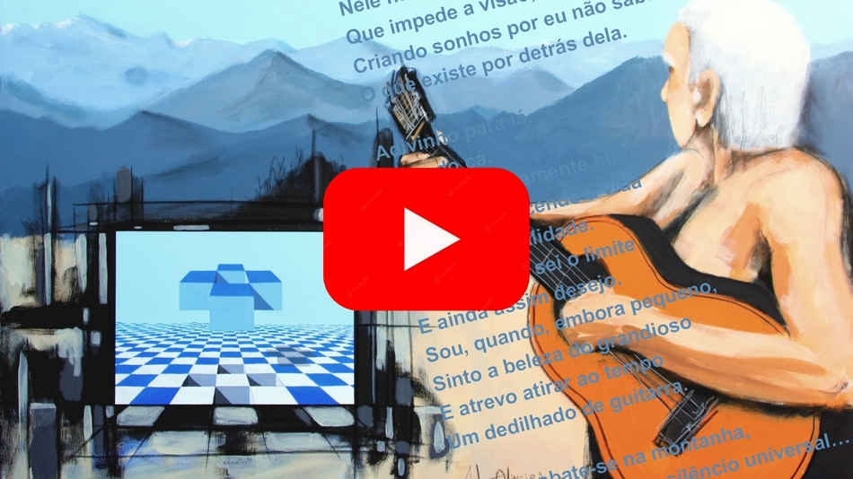 Vídeos - A cor das palavras, pintura Artur Oliveira, poesia de Ricardo Oliveira